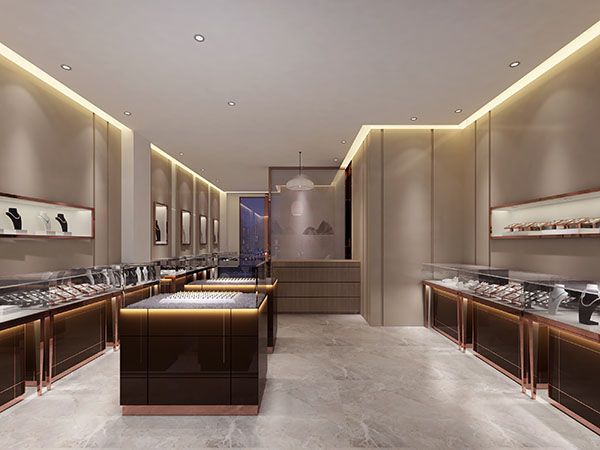 珠寶展柜,珠寶展柜設(shè)計珠寶首飾柜臺,鴻鈦玻璃珠寶展柜