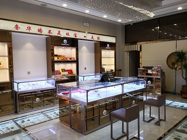 珠寶展示柜柜臺(tái),鴻鈦珠寶展柜廠家,玻璃珠寶展柜,定制珠寶展示柜